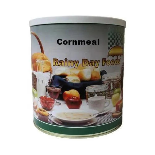 Rainy Day Foods Gluten-Free Cornmeal Yellow 6 (Case of Six) #10 Cans - 348 Servings