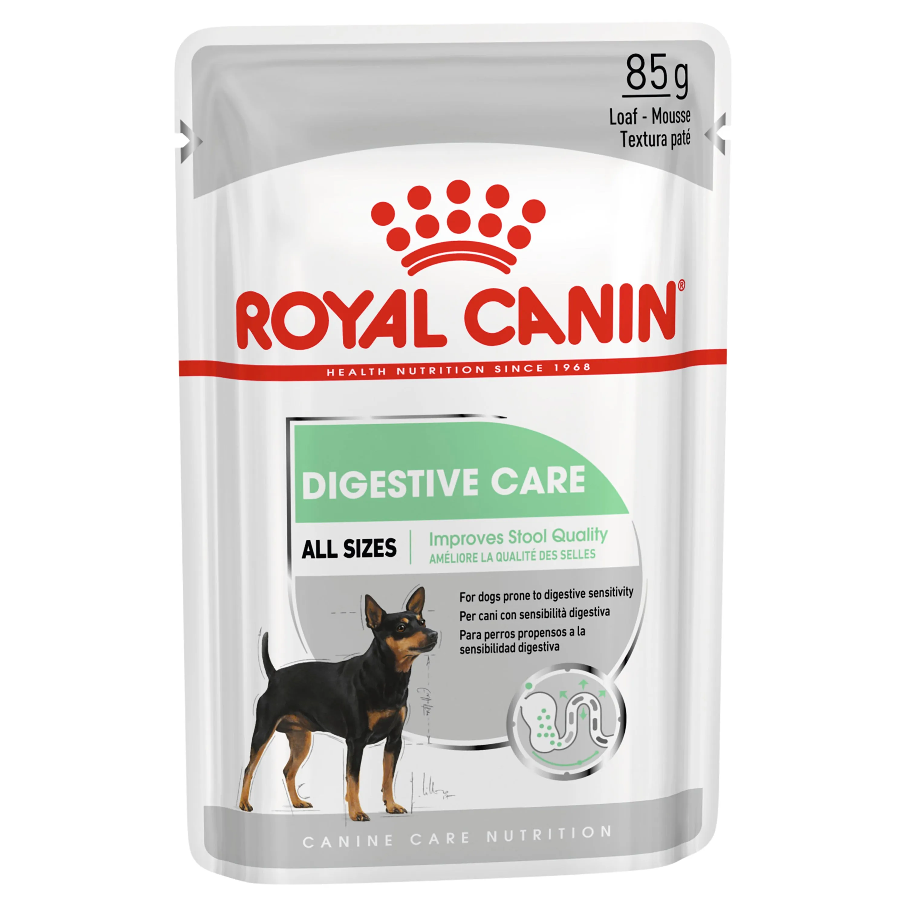 Royal Canin Digestive Care Loaf Wet Dog Food Pouch 85g x 12