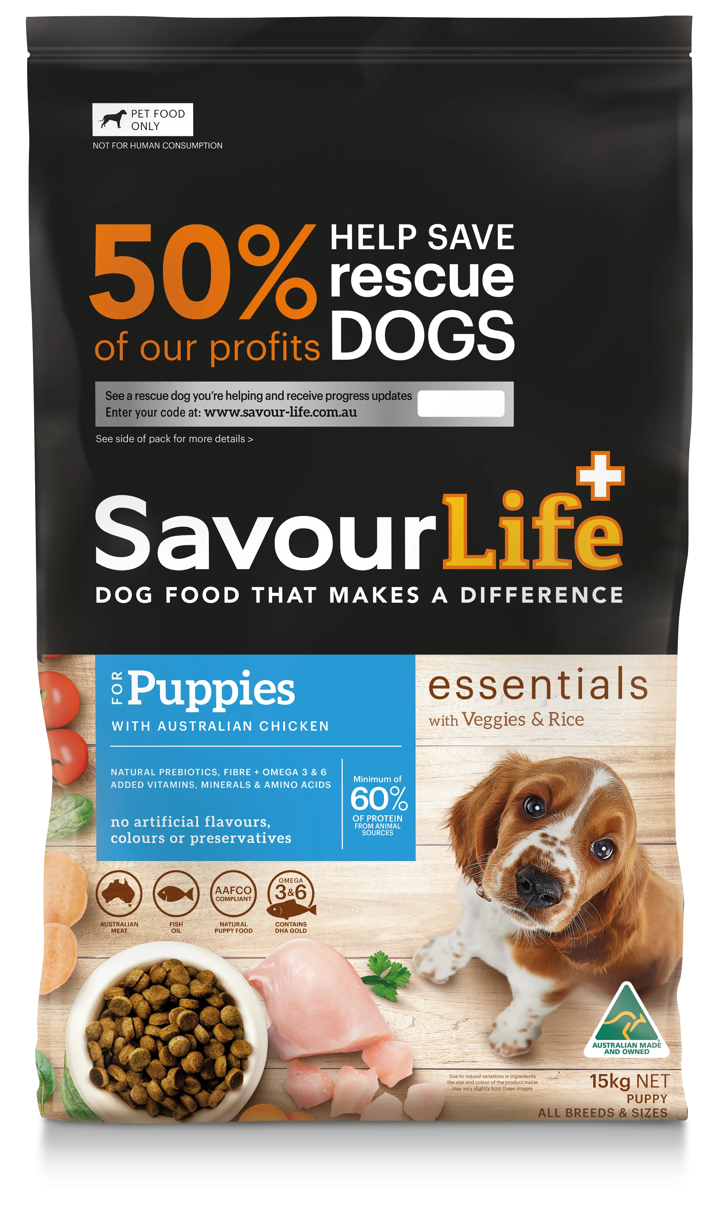 SavourLife Essentials Puppy Standard Chicken Dry Food