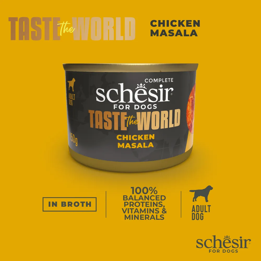 Schesir Dog Taste The World Chicken Masala 150g