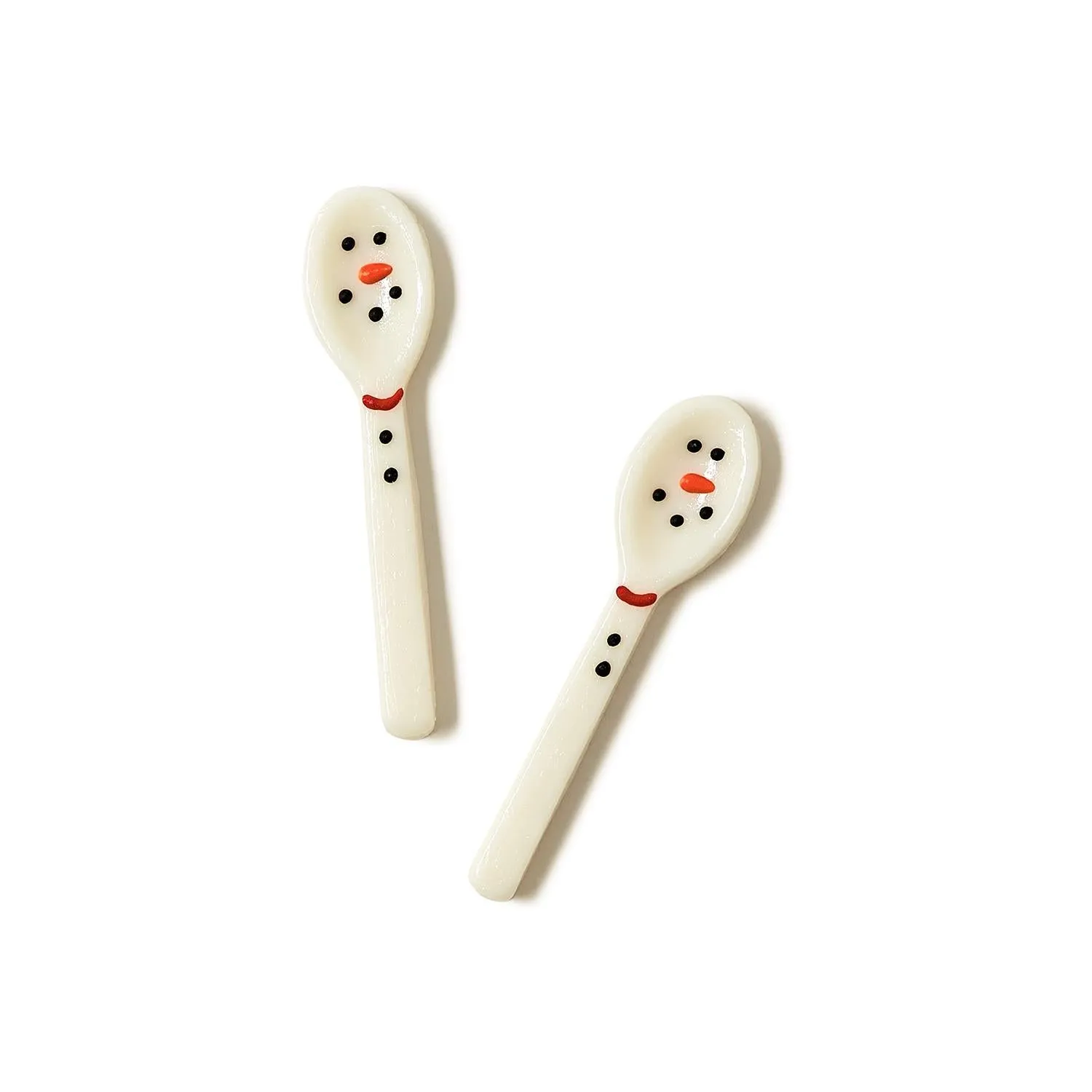 Snowman Edible Spoons