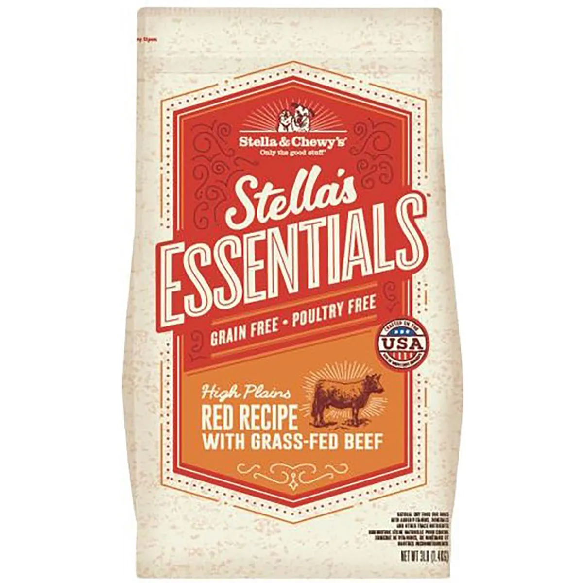 Stella & Chewy's Essentials High Plains Red Recipe Grass-Fed Beef Dog Food