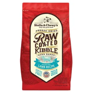 Stella & Chewy's Grass-Fed Lamb Recipe Raw Coated Baked Kibble Dog Food