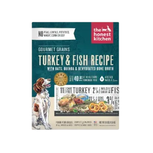 The Honest Kitchen Gourmet Grains Turkey & White Fish Recipe Dehydrated Dog Food