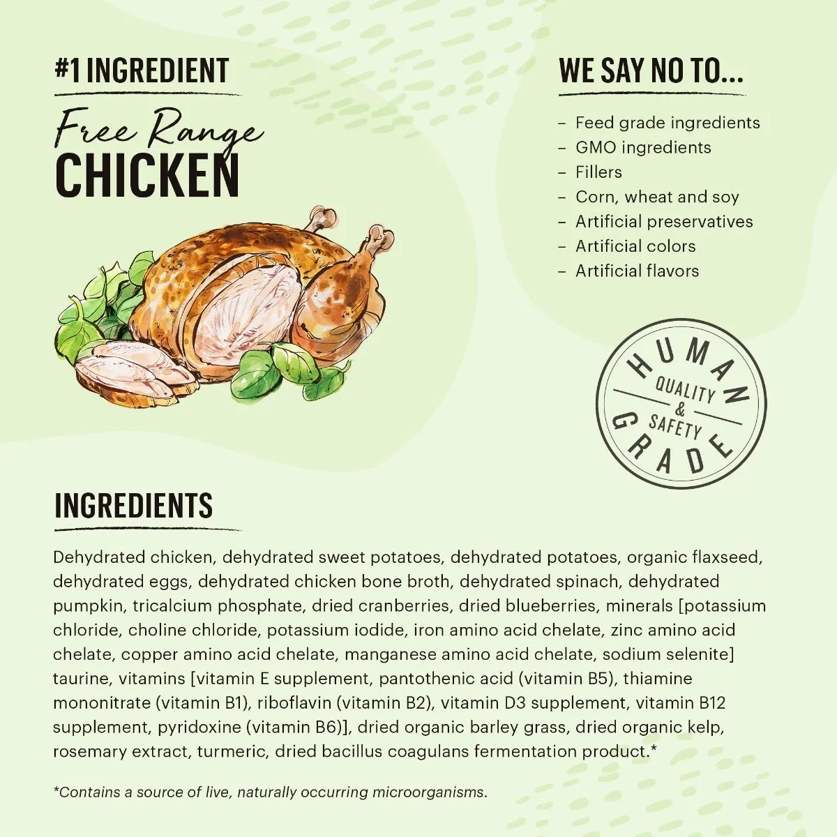 The Honest Kitchen Grain Free Chicken Recipe Dehydrated Cat Food