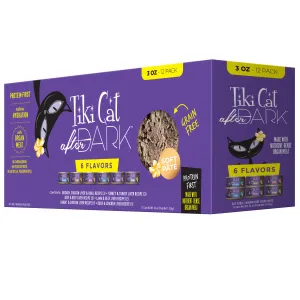 Tiki Cat After Dark Grain Free 6 Flavor Variety Pack (Purple)12/3 oz