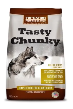 Top Ration Tasty Chunky Lamb & Turkey Formula Dry Dog Food 40lb